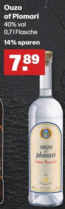 Handelshof Ouzo of Plomari 0,7 L Flasche Angebot