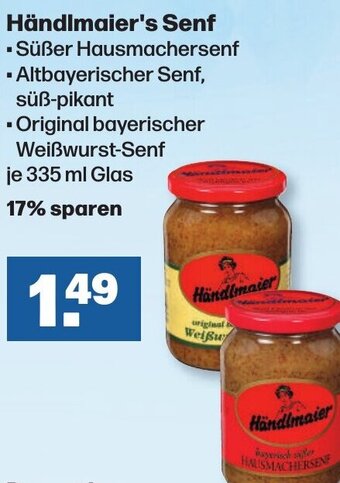 Handelshof Händlmaier's Senf 335 ml Glas Angebot