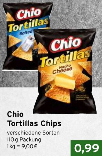 CAP Markt Chio Tortillas Chips 110 g Packung Angebot