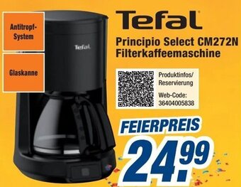 Expert Tefal Principio Select CM272N Filterkaffeemaschine Angebot