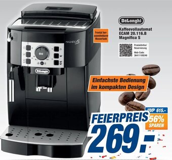 Expert DeLonghi Kaffeevollautomat ECAM 20.116.B Magnifica S Angebot