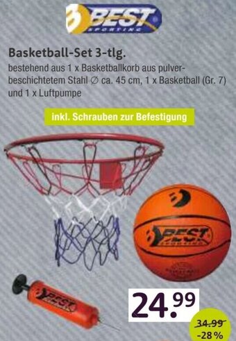 V Markt BEST Basketball-Set 3-tlg. Angebot