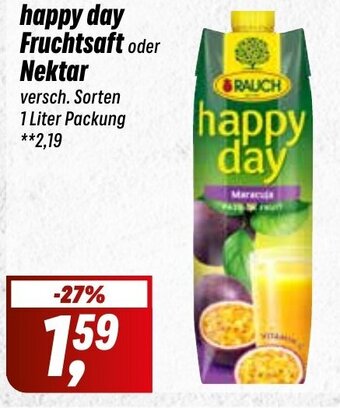 Simmel RAUCH happy day Fruchtsaft oder Nektar 1L Angebot