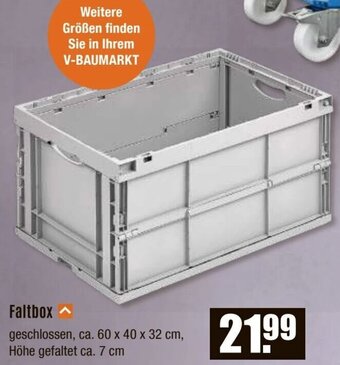 V Baumarkt Faltbox Angebot