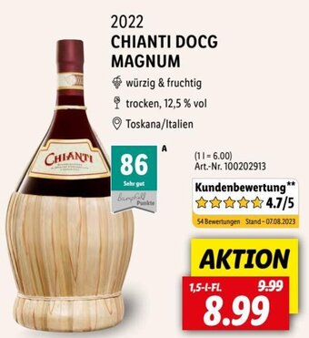 Lidl 2022 CHIANTI DOCG MAGNUM 1,5 L-Fl. Angebot