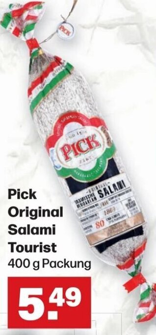 Handelshof Pick Original Salami Tourist 400 g Packung Angebot