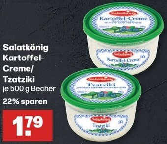 Handelshof Salatkönig Kartoffel Creme/ Tzatziki 500 g Becher Angebot