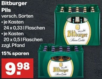 Handelshof Bitburger Pils 24x0,33 L/20x0,5 L Flaschen Angebot