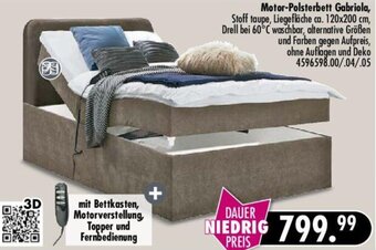 Möbel Boss Motor-Polsterbett Gabriola Angebot