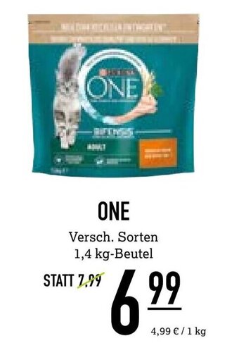 Kölle Zoo Purina ONE Versch. Sorten 1,4 kg-Beutel Angebot