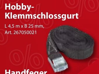 Sonderpreis Baumarkt Hobby-Klemmschlossgurt Angebot