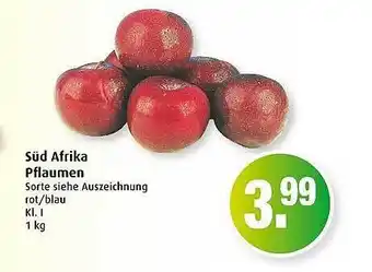 Markant Süd Afrika Pflaumen Angebot