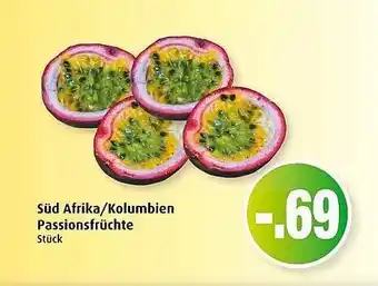 Markant Süd Afrika/Kolumbien Passionfrüchte Angebot