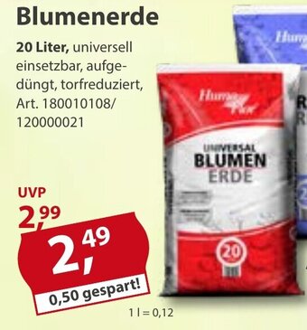 Sonderpreis Baumarkt Blumenerde 20L Angebot