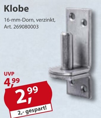 Sonderpreis Baumarkt Klobe 16-mm-Dorn, verzinkt Angebot