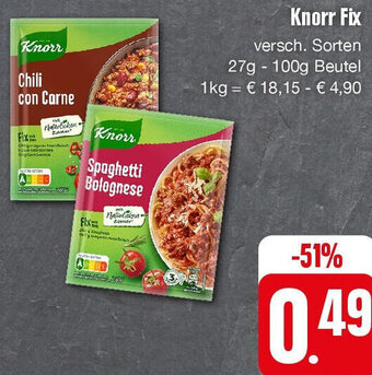 Edeka Knorr Fix 27 g-100 g Beutel Angebot