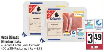 nah & gut Gut & Günstig Minutensteaks 400 g SB Packung Angebot