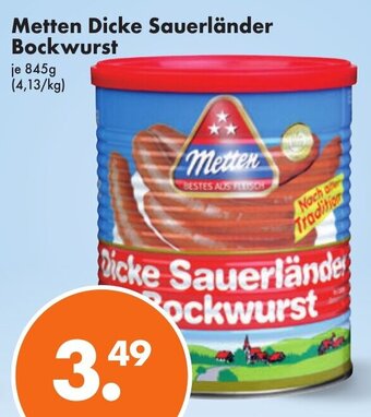 Trink und Spare Metten Dicke Sauerländer Bockwurst 845 g Angebot