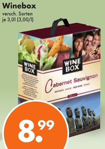 Trink und Spare Winebox 3,0 L Angebot