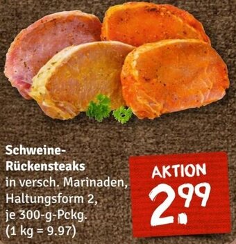 nahkauf Schweine Rückensteaks 300-g-Pckg. Angebot