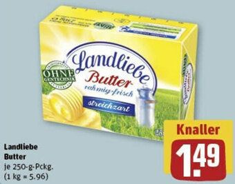 REWE Landliebe Butter 250-g-Pckg. Angebot