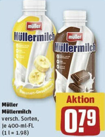 REWE Müller Müllermilch 400-ml-Fl. Angebot