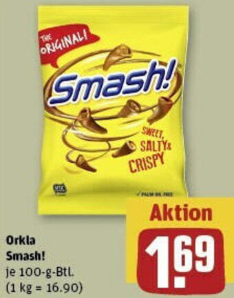 REWE Orkla Smash! 100-g-Btl. Angebot