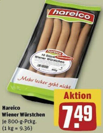 REWE Hareico Wiener Würstchen 800-g-Pckg. Angebot