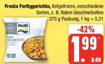 Edeka Frosta Fertiggerichte 375 g Packung Angebot