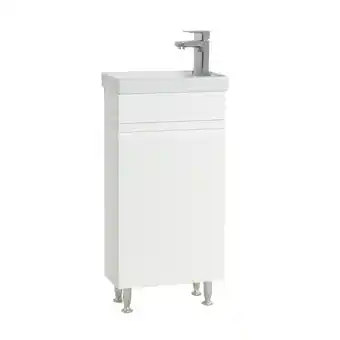 Netto Marken-Discount Vcm 2-tlg badmöbel set gäste wc gästebad waschplatz waschtisch klein schmal grifflos silora m Angebot