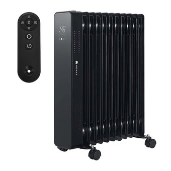 Netto Marken-Discount Juskys elektroheizung ölradiator 2500w schwarz - wi-fi steuerung, 2 stufen, timer & energiesparend Angebot
