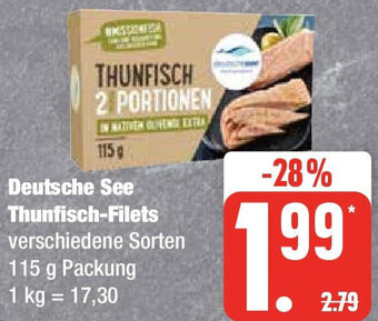 Edeka Deutsche See Thunfisch-Filets 115 g Packung Angebot