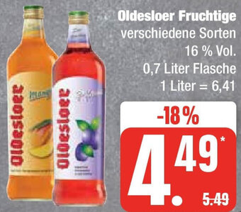 Edeka Oldesloer Fruchtige 0,7 Liter Flasche Angebot