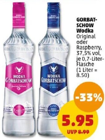 PENNY GORBATSCHOW Wodka 0,7-Liter-Flasche Angebot