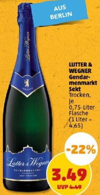 PENNY LUTTER & WEGNER Gendarmenmarkt Sekt 0,75-Liter-Flasche Angebot