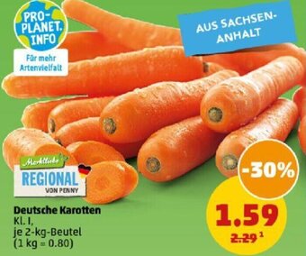 PENNY Deutsche Karotten 2-kg-Beutel Angebot