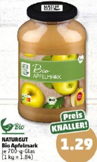 PENNY NATURGUT Bio Apfelmark 700 g Glas Angebot