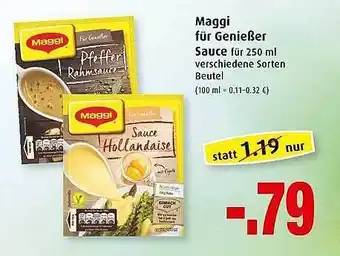 Markant Maggi Für Genieẞer Sauce Angebot