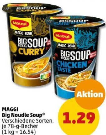 PENNY MAGGI Big Noudle Soup 78-g-Becher Angebot