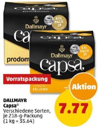 PENNY DALLMAYR Capsa 218 g Packung Angebot