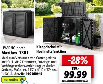 Lidl LIVARNO home Maxibox, 780 L Angebot