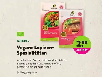 Biomarkt Alberts Vegane Lupinen-spezialitäten Angebot