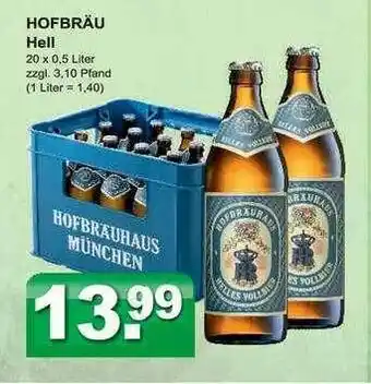 Getränkeparadies Gefromm Hofbräu Hell Angebot