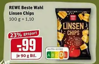 REWE Kaufpark Rewe Beste Wahl Linsen Chips Angebot