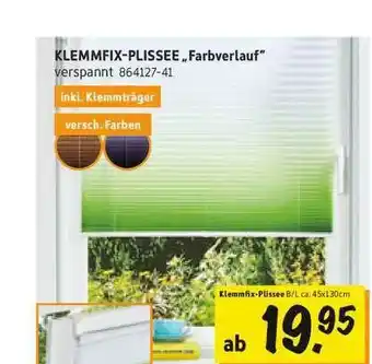 SCONTO Klemmfix-plissee „farbverlauf” Angebot