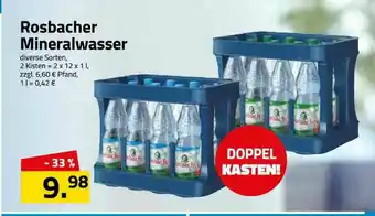 Logo Getränkemarkt Rosbacher Mineralwasser Angebot