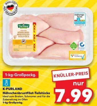 Kaufland K-PURLAND Hähnchenbrustfilet-Teilstücke 1-kg-Großpackg. Angebot