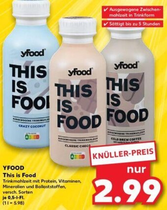 Kaufland YFOOD This is Food 0,5 L-Fl. Angebot