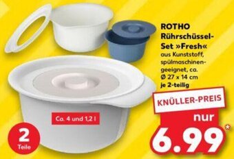 Kaufland ROTHO Rührschüssel-Set Fresh Angebot