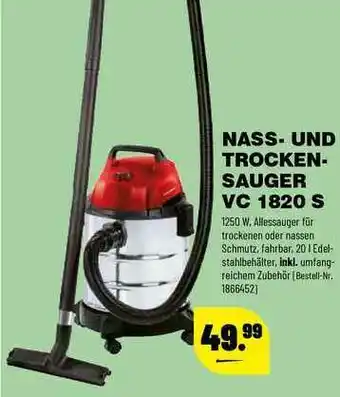 Leitermann Baumarkt Nass- Und Trockensauger Vc1820s Angebot